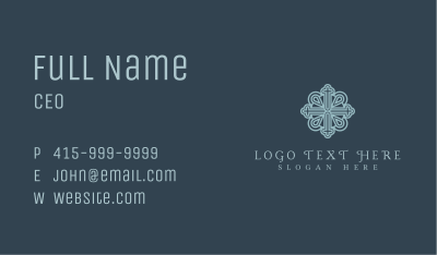 Royal Religious Cross Business Card Image Preview
