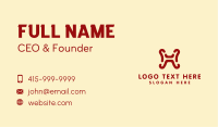 Simple Letter H Business Card Design