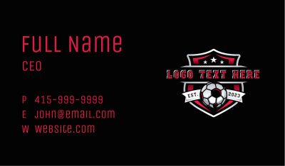 Soccer Football League Business Card Image Preview