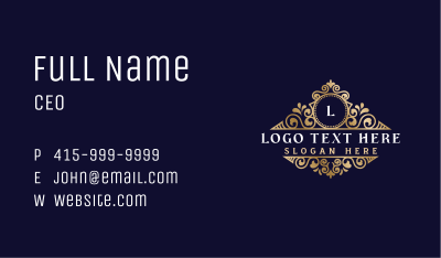 Royal Luxury Ornament Business Card Image Preview