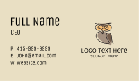 Swirly Dizzy Owl  Business Card Image Preview