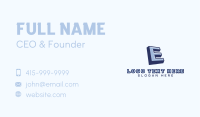 Generic Company Letter E Business Card Design