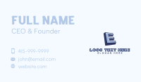 Generic Company Letter E Business Card Image Preview