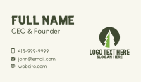 Pine Tree Minimalist Badge Business Card Image Preview