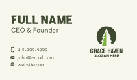 Pine Tree Minimalist Badge Business Card Image Preview