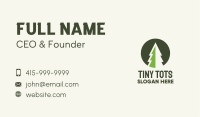 Pine Tree Minimalist Badge Business Card Image Preview