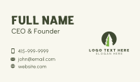 Pine Tree Minimalist Badge Business Card Preview