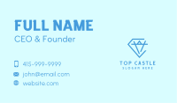 Abstract Blue Diamond Business Card Image Preview