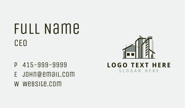 Home Architect Blueprint Business Card Design Image Preview