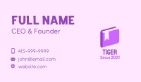 3d Purple Book Business Card Image Preview