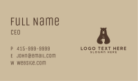 Hot Coffee Bear Business Card Image Preview