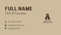 Hot Coffee Bear Business Card Image Preview