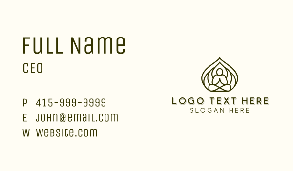 Health Healing Yoga Business Card Design Image Preview