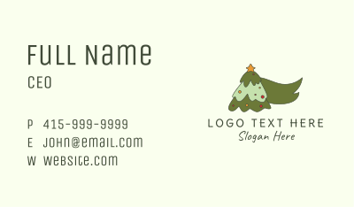 Pine Tree Banner Business Card Image Preview