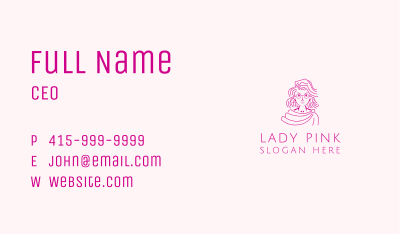 Lady Teacher Cartoon  Business Card Image Preview