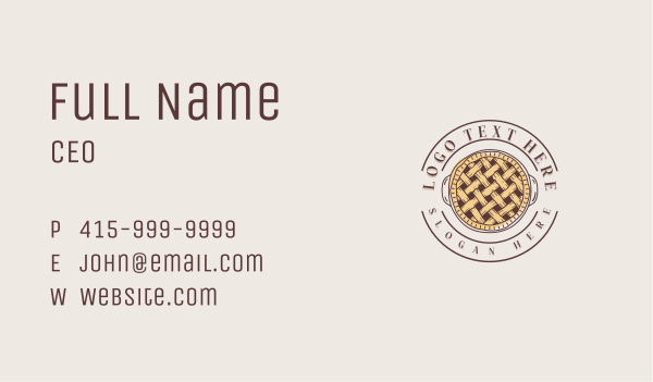 Pastry Sweet Pie Business Card Design Image Preview