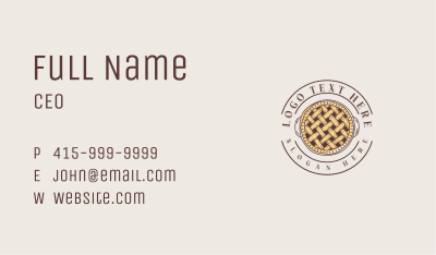 Pastry Sweet Pie Business Card Image Preview