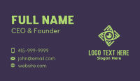 Green Eye Cyclone Business Card Design