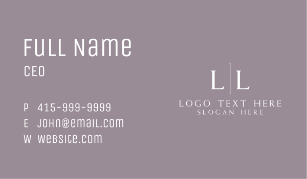 Professional Corporate Letter Business Card Design Image Preview