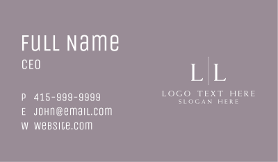 Professional Corporate Letter Business Card Image Preview