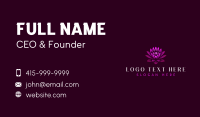 Lotus Lily Flower Business Card Design