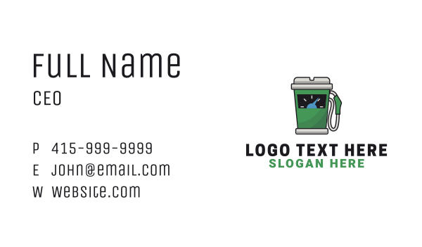 Coffee Fuel Dispenser Business Card Design Image Preview