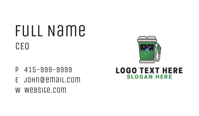 Coffee Fuel Dispenser Business Card Image Preview