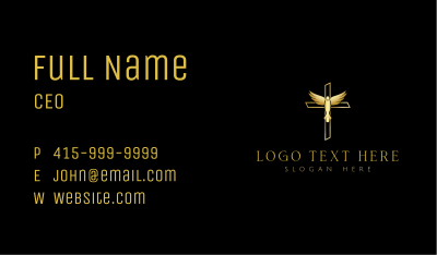 Holy Spirit Cross Business Card Image Preview