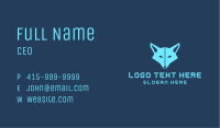 Blue Gaming Fox Business Card Image Preview