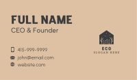 Black Floral Eco House Business Card Image Preview