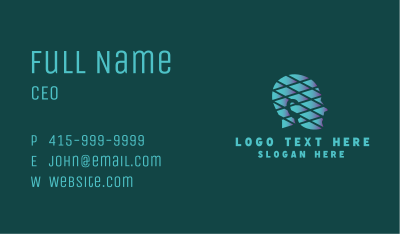 Cyber Geometric Robot Business Card Image Preview