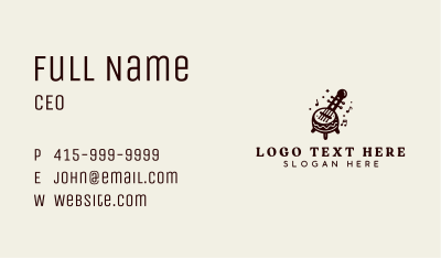 Kora Traditional Instrument Business Card Image Preview