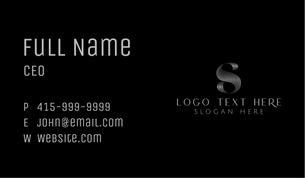 Boutique Luxury Luxe Letter S Business Card Design Image Preview