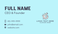 White Lake Swan Business Card Design