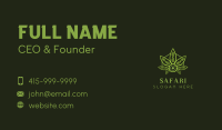 Natural Weed Leaf  Business Card Image Preview