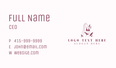 Woman Body Lingerie Business Card Image Preview