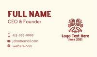 Mayan Tribal Face Business Card Image Preview
