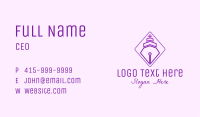 Purple Pen Ship Business Card Image Preview