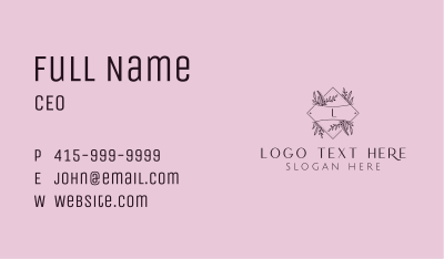 Floral Styling Boutique Business Card Image Preview