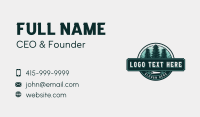 Carpentry Logging Joinery Business Card Design