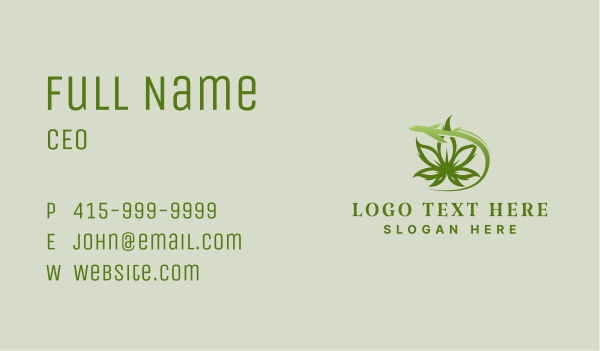 Cannabis Marijuana Plane Business Card Design Image Preview