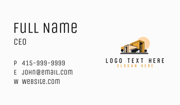 Modern Exterior Design Business Card Design Image Preview