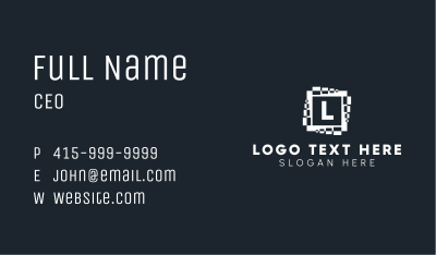 White Media Letter  Business Card Image Preview