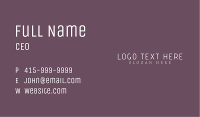 Perfume Masculine Wordmark Business Card Image Preview