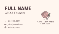 Flower Yarn Knitwork Business Card Image Preview