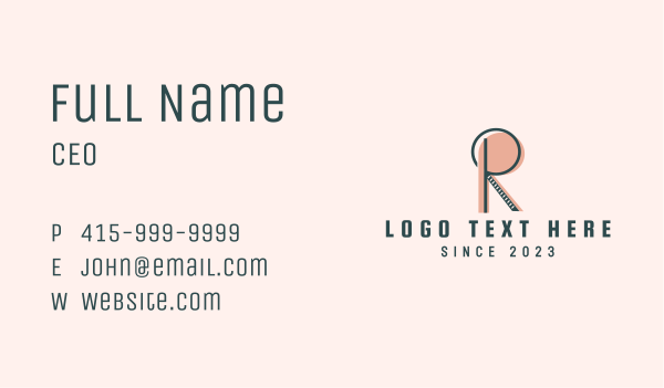 Retro Marketing Letter R  Business Card Design Image Preview