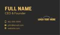 Masculine Bold Wordmark Business Card Design