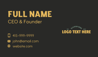 Masculine Bold Wordmark Business Card Image Preview