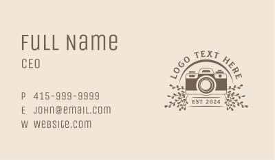 Camera SLR Influencer Business Card Image Preview