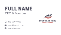 America Airline Logistics Business Card Design